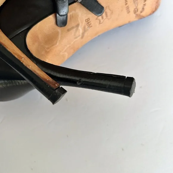 VIA SPIGA BLACK LEATHER BOOTS SIZE 8.5 - Picture 16 of 16